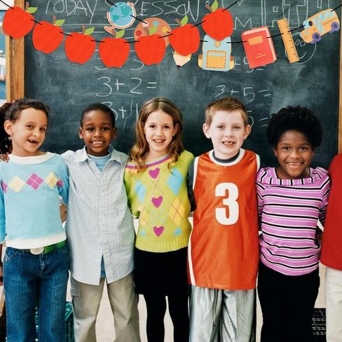 Welcome Back to School Banner Decorations Happy First Day of School for Home Classroom Decor Teacher Retirement Graduation Party Pride Decorations Favors Supplies Kindergarten Banner Signs Backdrop in Saudi Arabia