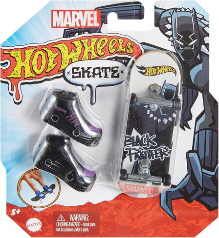Hot Wheels Black Panther Marvel Skate Fingerboard and Shoes in Saudi Arabia