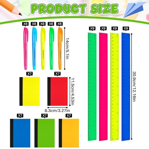 100 PCS عودة إلى مجموعة اللوازم المدرسية تشمل 50 12 بوصة مسطرة بلاستيكية واضحة 50 السلامة حادة الطرف مقص طالب القرطاسية مجموعة القرطاسية لمكتب مدرسة الفصل الدراسي in Kuwait