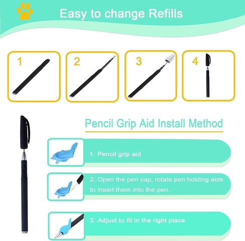 Magic Pen & عبوات ، مصممة لممارسة الأخدود وكتاب نسخ سحري يختفي قلم الحبر للتمرينات السحرية ، تتبع كتب كتابة كتب للأطفال 3-5 in Kuwait
