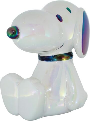 Department 56 Peanuts Snoopy The Beagle Seated Pose Coin Bank, 6.42 Inch, White in Saudi Arabia
