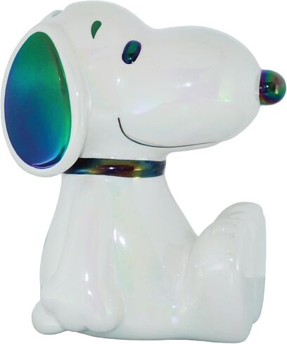Department 56 Peanuts Snoopy The Beagle Seated Pose Coin Bank, 6.42 Inch, White in Saudi Arabia