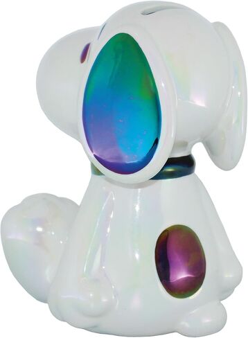 Department 56 Peanuts Snoopy The Beagle Seated Pose Coin Bank, 6.42 Inch, White in Saudi Arabia