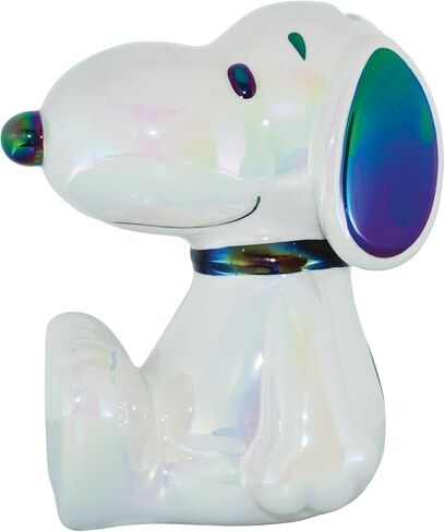 Department 56 Peanuts Snoopy The Beagle Seated Pose Coin Bank, 6.42 Inch, White in Saudi Arabia