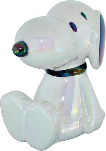 Department 56 Peanuts Snoopy The Beagle Seated Pose Coin Bank, 6.42 Inch, White in Saudi Arabia