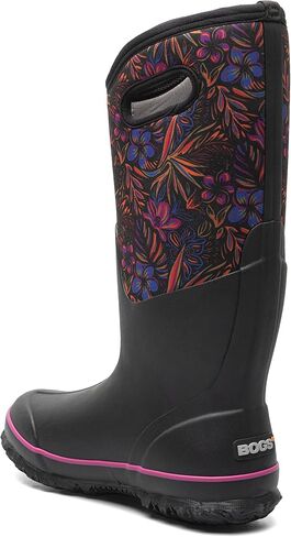 BOGS Women's Classic II-Paradise Snow Boot, Black Multi, 7 in Saudi Arabia