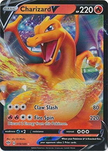 Pokemon - Charizard V - 019/189 - Ultra Rare in Saudi Arabia
