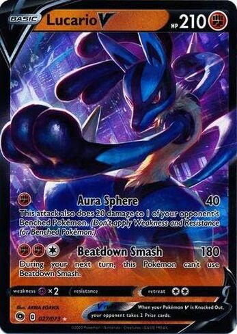 Lucario V - 027/073 - Ultra Rare in Saudi Arabia