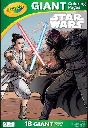 Crayola Giant Coloring Pages, 12.75" x 19.5" (Star Wars) in Saudi Arabia