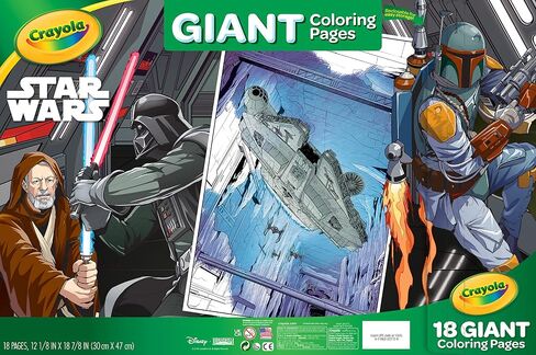 Crayola Giant Coloring Pages, 12.75" x 19.5" (Star Wars) in Saudi Arabia