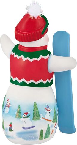 زخرفة عيد الميلاد التذكارية المميزة لعام 2024، سنوتوب لودج نويل تي كلاوس، بورسلين، هدايا لهواة جمع رجل الثلج in Kuwait