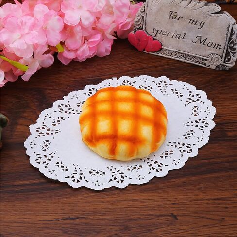 DECORA 6.5X9 Inch Oval White Lace Paper Doilies for Wedding Decoration Tea Party Decor Pack of 200 in Saudi Arabia