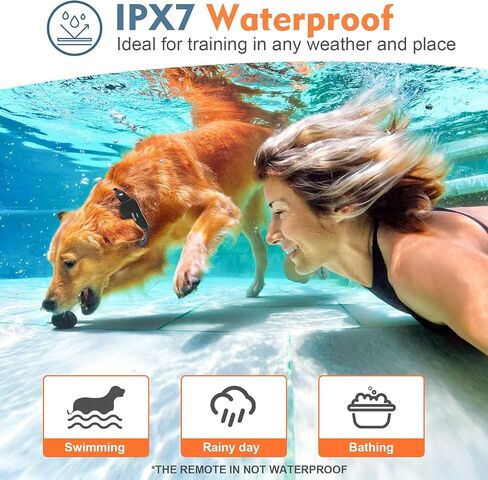 طوق الكلب X1 مع طوق لصدمة الكلاب 4000 قدم مع الضوء ، والصفير ، والاهتزاز ، وصدمة للكلب الكبير الجديد الجديد in Kuwait