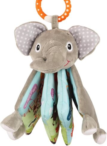 Baby Books 0-6 Months,Infant Toys, Elephant Soft Cloth Touch Feel Crinkle Books for Babies Toddlers,Baby Toys 3-6 Months 6 to 12 Months 1-3 Years Baby Gifts Boy Girl,Bunny Stuffed Plush Teething Toys in Kuwait