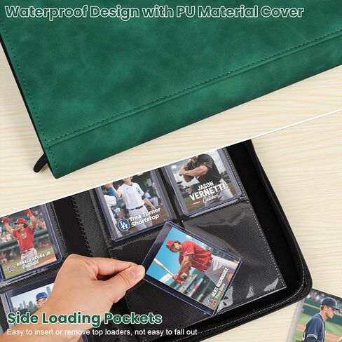 Top Loader Card Binder with Sleeves 4 Pocket Holds 112 Top Loaders Storage, Trading Cards Collector Album, Sports Cards YGO MTG TCG, Collection Folder Collectible (FOR TOP LOADERS ONLY) in Saudi Arabia