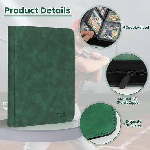 Top Loader Card Binder with Sleeves 4 Pocket Holds 112 Top Loaders Storage, Trading Cards Collector Album, Sports Cards YGO MTG TCG, Collection Folder Collectible (FOR TOP LOADERS ONLY) in Saudi Arabia