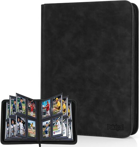 Top Loader Card Binder with Sleeves 4 Pocket يحمل 112 Top Loaders تخزين ، ألبوم جامع بطاقات التداول ، البطاقات الرياضية Ygo MTG TCG ، مجلد التجميع القابل للتحصيل (لأعلى اللوادر فقط) in Kuwait