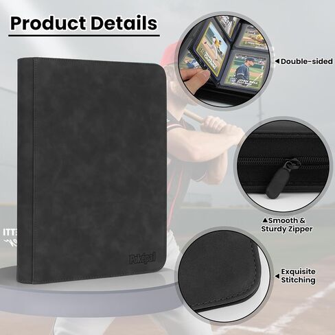Top Loader Card Binder with Sleeves 4 Pocket يحمل 112 Top Loaders تخزين ، ألبوم جامع بطاقات التداول ، البطاقات الرياضية Ygo MTG TCG ، مجلد التجميع القابل للتحصيل (لأعلى اللوادر فقط) in Kuwait