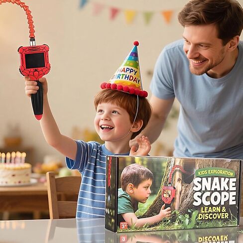 Kids Borescope Snake Camera with Light و STEM Eduals Toys و Science Exploring Home for Nature & Outdoor على مدى 3 سنوات in Saudi Arabia