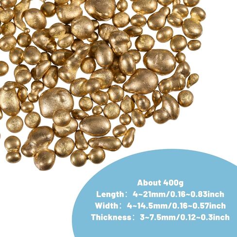 CHGCRAFT 400g Copper Alloy Corrosion Resistant Grain for Casting Resistant Brass Casting for DIY Rings Necklaces Pendants Other Brass Metal Required in Saudi Arabia
