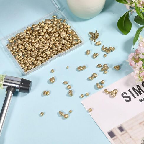 CHGCRAFT 400g Copper Alloy Corrosion Resistant Grain for Casting Resistant Brass Casting for DIY Rings Necklaces Pendants Other Brass Metal Required in Saudi Arabia