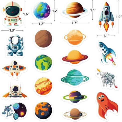 Fancy Land 200PCS Space Foam Stickers Solar Solar System Sticker Outer Space Crafts for Kids School Classroom Art Craft Supplies Party Forms in Saudi Arabia