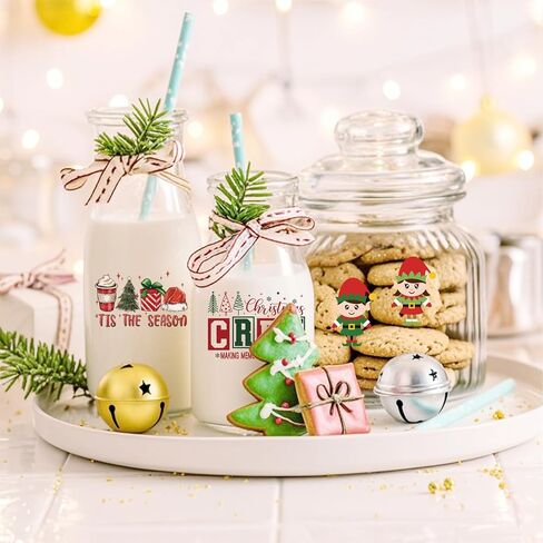 50pcs عيد الميلاد كلمة ملصقات ملصقات للحرف اليدوية UV DTF Merry Christmas Ornamp in Kuwait