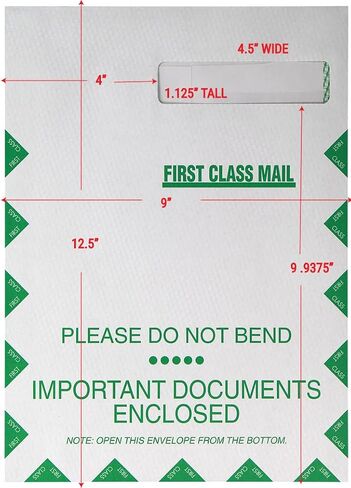 الأسهم CMS 1500 مطالبة شكل مظاريف كبيرة | 9 "× 12 1/2" | ختم النفس | حالة 500 (أزرق) in Kuwait