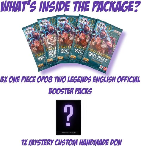 بطاقات قطعة واحدة معززة حزم | 5x English Original Original Backs Backs | مخصص يدوي دون! بطاقة | قطعة واحدة TCG | (OP05 Awakening of the New Era English (5 حزم /60 بطاقة في المجموع)) in Kuwait