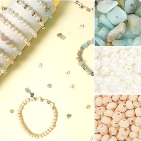 TOIPINIO Bracelet Making Kit Jewelry Making Supplies Kit Natural Stone Beads for Irregular Natural Stone with for DIY Craft Friendship Bracelet/Necklace/Earrings for Adults (Amazonite) in Saudi Arabia