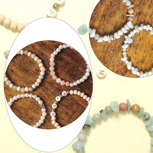 TOIPINIO Bracelet Making Kit Jewelry Making Supplies Kit Natural Stone Beads for Irregular Natural Stone with for DIY Craft Friendship Bracelet/Necklace/Earrings for Adults (Amazonite) in Saudi Arabia