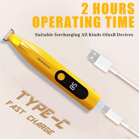 الكلب مخلب القطع ، انخفاض الضوضاء مخلب الشعر تقليم للكلاب مع LED LED لاسلكي الحيوانات الأليفة ، مناسبة للمخالب ، آذان ، الوجه ، الوركين والعينين (برتقالي) in Saudi Arabia