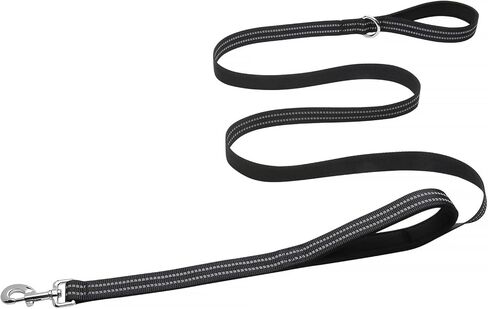 Hikiko Double Handle Traffic Dog Leash Reflective Training Walking Lead for Medium and Large Dogs (Lavender,6FT) in Kuwait