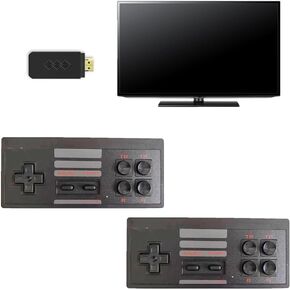 Extreme Mini Game Box with 2 Wireless Controllers, PwuePwle Plug and Play Video Game System for TV, Nostalgia Gift for Family Game Night, Ideal Gift for Teens and Adults in Saudi Arabia