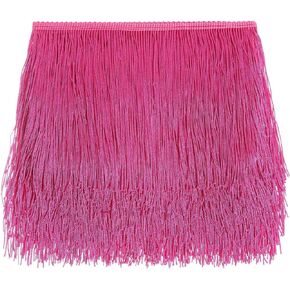 10 Yards of 6" Chainette Fringe Trim Tassel Sewing Trim for DIY Craft Latin Dress Lamp Shade Decoration Teal (Gold) in Saudi Arabia