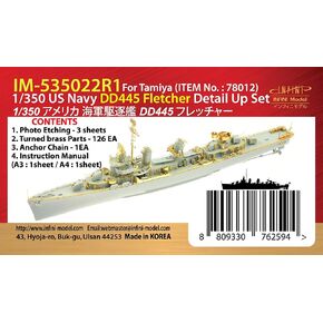 Infini model IM-535022R1 1/350 US Navy DD445 Fletcher Detail UP Set (for Tamiya 78012) in Saudi Arabia