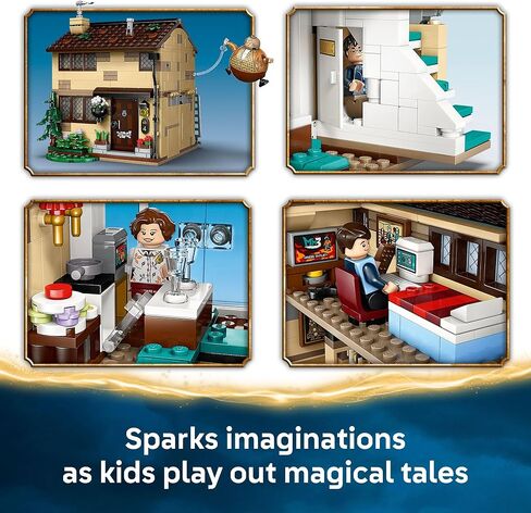 LEGO HARRY POTTER PRIVET DRIVE: Aunt Marge’s Visit Kids Toy - Buildable Book Nook و Decore Room Decore للبنين والبنات ، الذين تتراوح أعمارهم بين 8+ - قابلة للتحصيل Minifigure Harry Potter - فكرة هدية عيد ميلاد - 76451 in Saudi Arabia