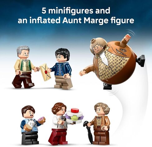 LEGO HARRY POTTER PRIVET DRIVE: Aunt Marge’s Visit Kids Toy - Buildable Book Nook و Decore Room Decore للبنين والبنات ، الذين تتراوح أعمارهم بين 8+ - قابلة للتحصيل Minifigure Harry Potter - فكرة هدية عيد ميلاد - 76451 in Saudi Arabia