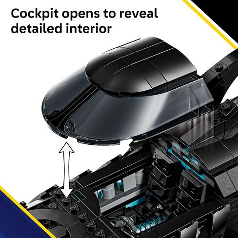 Lego DC Batman: Batman Forever Batmobile Kids Toy - لعبة بناء وتعلم لعبة الفتيات والفتيان ، الذين تتراوح أعمارهم بين 12+ - سيارة نموذجية مع Minifigure - فكرة هدية لأعياد الميلاد - 76304 in Saudi Arabia