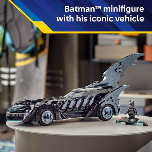 Lego DC Batman: Batman Forever Batmobile Kids Toy - لعبة بناء وتعلم لعبة الفتيات والفتيان ، الذين تتراوح أعمارهم بين 12+ - سيارة نموذجية مع Minifigure - فكرة هدية لأعياد الميلاد - 76304 in Saudi Arabia