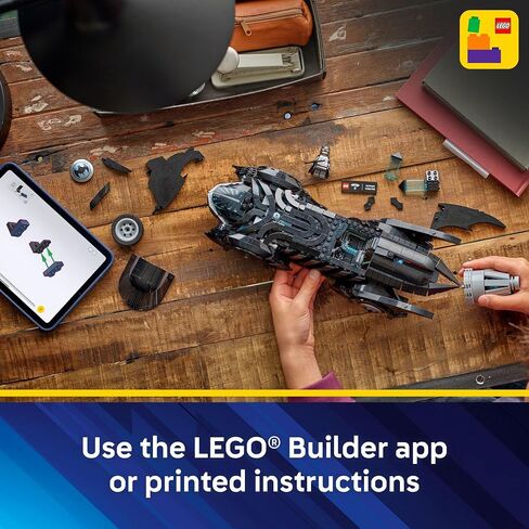 Lego DC Batman: Batman Forever Batmobile Kids Toy - لعبة بناء وتعلم لعبة الفتيات والفتيان ، الذين تتراوح أعمارهم بين 12+ - سيارة نموذجية مع Minifigure - فكرة هدية لأعياد الميلاد - 76304 in Saudi Arabia