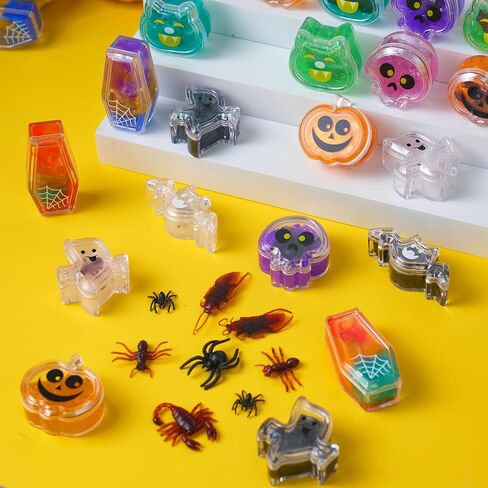 Joyin 24 PCS Halloween Slime Toys ، تمتد ألعاب Squishy لصالح الحفلات الهالوين ، وتوتر الوحل الوحل للأطفال ، أو خدعة أو علاج حشو حقيبة Goodie ، والطلاب جائزة الفصل الدراسي in Kuwait