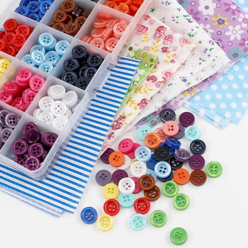 450pcs أزرار راتنجات راتنج 4 ثقوب زر خياطة الحرف 11.5 مم زر قميص ملون للحرف اليهمية ديكور ديكورب معطف DIY مشروع (15 لون) in Saudi Arabia