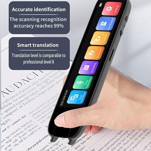 Translation Pen, 3.71-inch Screen Scanning Translator Pen, 112 Languages, Offline Text Extract, Support for Learning, Business Trips in Saudi Arabia