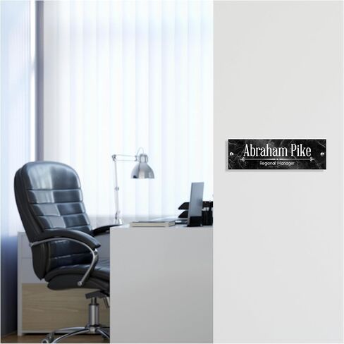 Personalized Acrylic Door Name Plate - 28 Backgrounds - Custom Name Plate for Wall, Office Decor, Teacher Appreciation Gifts in Saudi Arabia