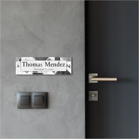 Personalized Acrylic Door Name Plate - 28 Backgrounds - Custom Name Plate for Wall, Office Decor, Teacher Appreciation Gifts in Saudi Arabia