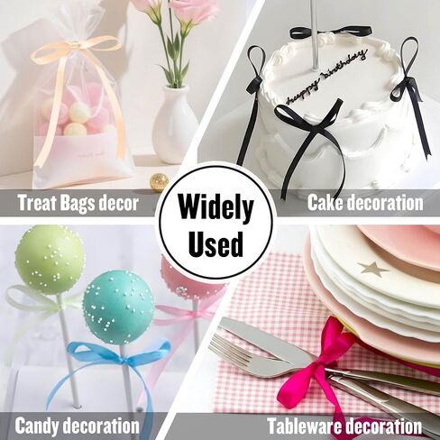 50 PCS Hot Pink Stain Ribbon Bows 5 × 7 × 7 بوصة تويست أقواس التعادل أقواس الشريط المتظاهر بهدية الكعكة التغليف أكياس DIY الحرف الكريسم in Kuwait