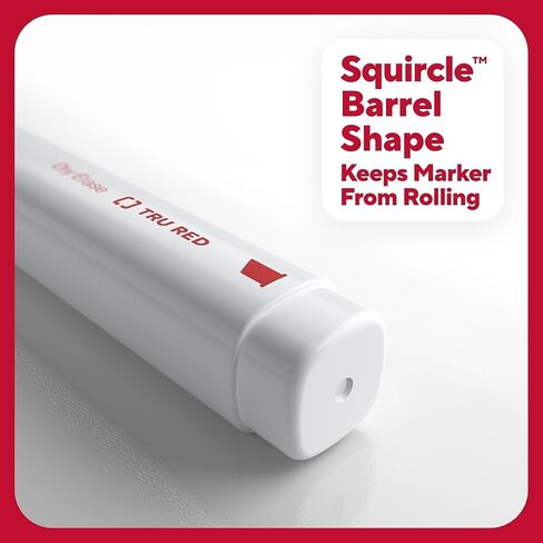 Staples Tru Red Tank Dry Erase Markers ، Tip Zisel ، ألوان متنوعة 12 علامات شكل برميل Squircle ، AP معتمدة من ألوان زاهية ، زاهية مشرقة ، صيغة الرائحة المنخفضة المثالية للفصول الدراسية ، المكتب ، المنزل in Kuwait