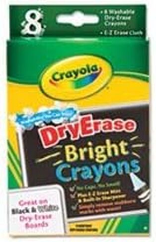 Crayola قابلة للغسل محو التلوين الجاف القماش ث/e-z محو القماش ، ألوان زاهية متنوعة ، 8/حزمة in Saudi Arabia