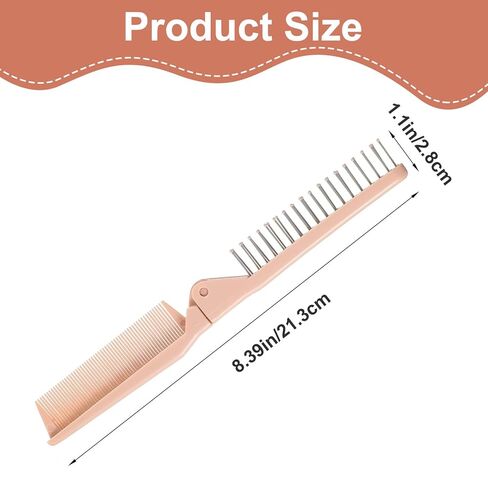 2 حزمة فرشاة جرو للكلاب الصغيرة قابلة للطي للكلب ترهيات فرش فرش كميات الكلب لأداة مشط شعر مثالية لشيه تيزوس ، يوركز ، المالتيبوس ، وسلالات صغيرة (الوردي والأزرق) in Kuwait